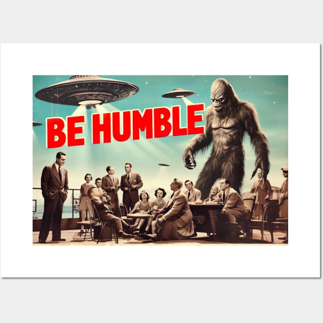 Sit down, be humble Wall Art by Dead Galaxy